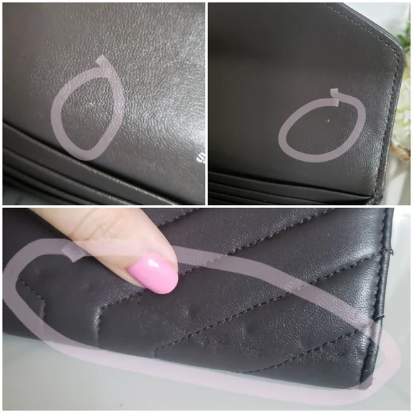 *SOLD* Authentic Pre-owned Yves Saint Laurent LouLou Flap Wallet - Picture 9 of 13